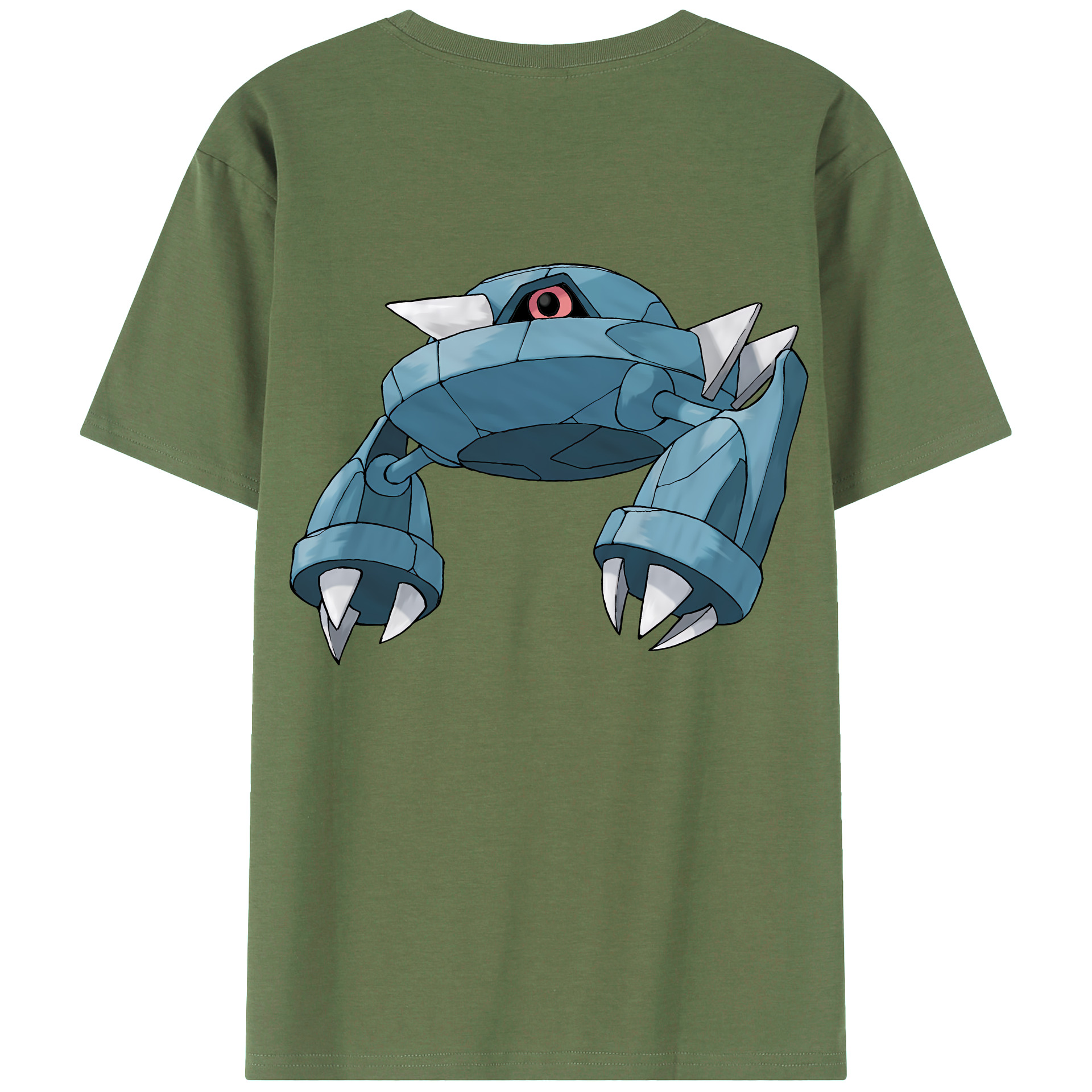 （画像用） ポケットモンスター Pokémon 綿100％ メンズ半袖Tシャツ（バックプリント） 通気性